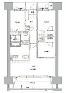 グランドパレス国分駅前【4階】の間取り