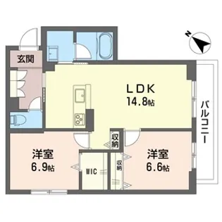 SHM サンパティーク M【3階】の間取り