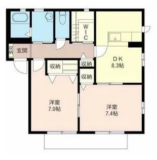 ソーニョ・ピッコロA【1階】の間取り