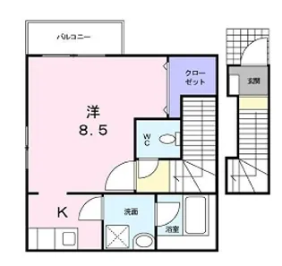 ドミール藤【2階】の間取り