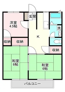 第2サニーハイツ【2階】の間取り