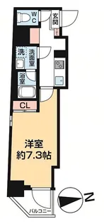 AZEST浅草【6階】の間取り