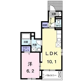 メゾン クレール【1階】の間取り