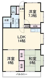 ファミーユ・パーチェ【2階】の間取り