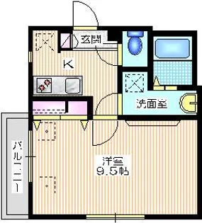 カンタービレ久里浜【1階】の間取り