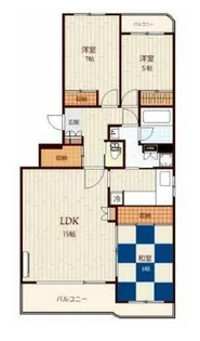 サンヨーレジデンス B棟【1階】の間取り