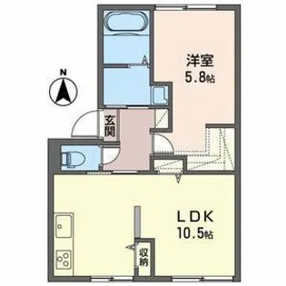 ラポール【1階】の間取り