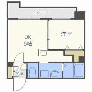 サンウッド札幌・医大前【9階】の間取り