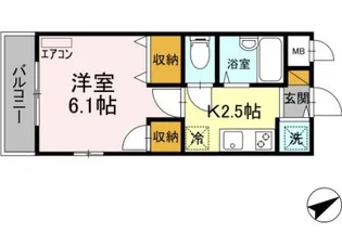ラグーン舞浜【3階】の間取り