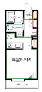 ドミール中野【2階】の間取り