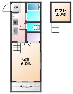 ローレル東大和【2階】の間取り