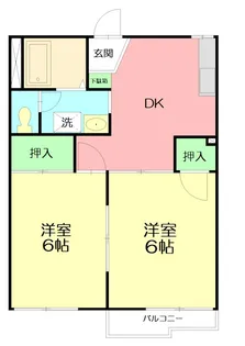 ヴィラ池の端【1階】の間取り