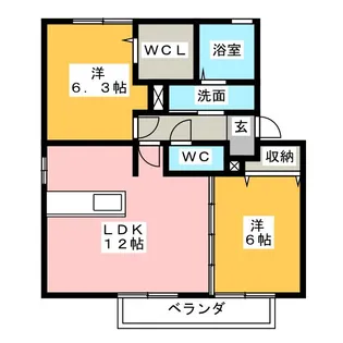 サンフィットスクエア【1階】の間取り
