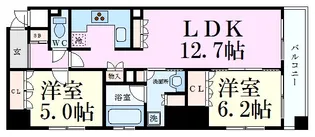 リーガル京都烏丸御池【11階】の間取り