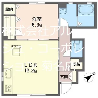 コリーナ大倉山【1階】の間取り
