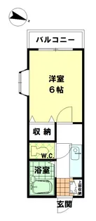 メゾンカーラウス【2階】の間取り