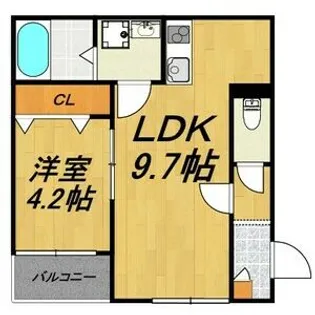 LE COCON 四日市I【3階】の間取り