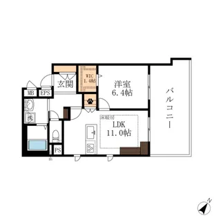 ヴィクトワール南流山【6階】の間取り