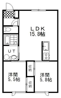 メゾンA.C【2階】の間取り