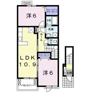 メゾン・チェノワ【2階】の間取り