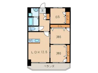 ロイヤルノースナイン【2階】の間取り