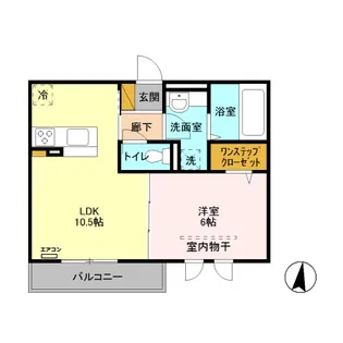 ロイジェントパークスレイクタウン III A【3階】の間取り