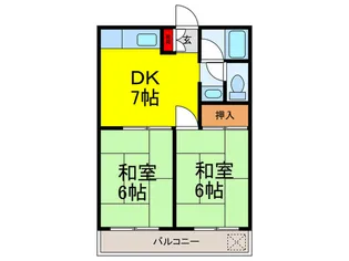 コーポグリーンヒルズ【3階】の間取り