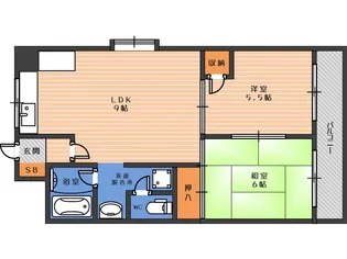 正光マンション【6階】の間取り