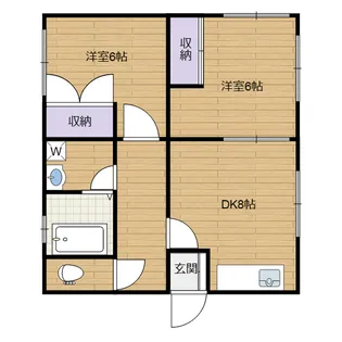 キャメルガーデンB棟【2階】の間取り