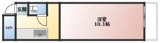 パームスプリングス【3階】の間取り