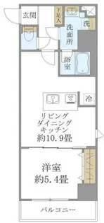 プレミアムキューブ上野【10階】の間取り