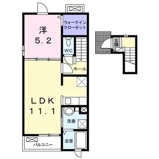 シェーネ駅東 A【2階】の間取り
