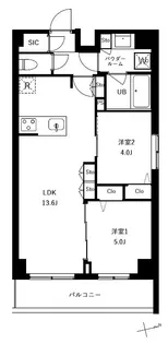 アーバンパーク船堀II【4階】の間取り
