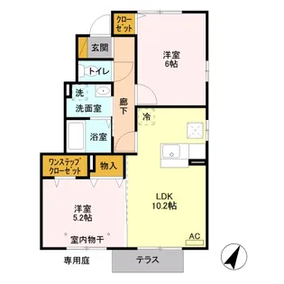 ゴールデンリバー【1階】の間取り