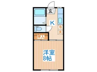 カーサエスエスA棟【2階】の間取り