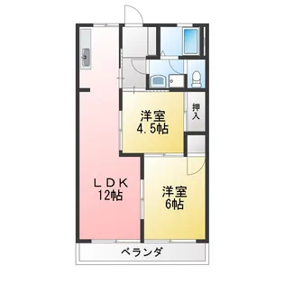 コーポダイヤ【2階】の間取り