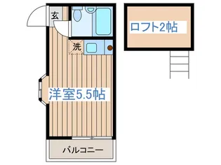 ハイツアリス【2階】の間取り