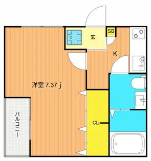 ブランシール大崎【3階】の間取り