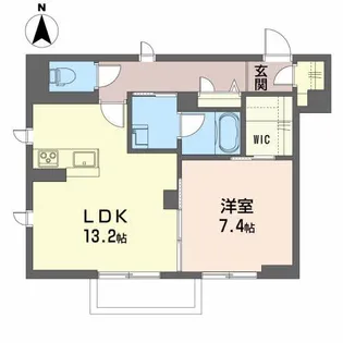 アンビシア赤木【1階】の間取り