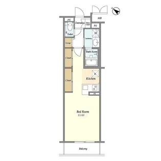 BLESS北新宿【5階】の間取り