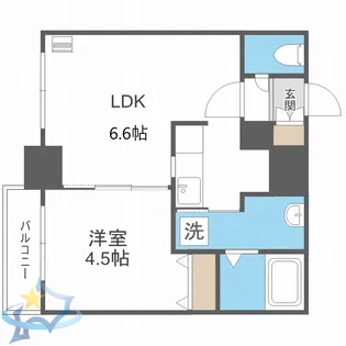 レジディア北二条イースト3【11階】の間取り