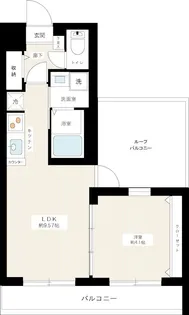 ハーモニーレジデンス東京サウスゲート【5階】の間取り