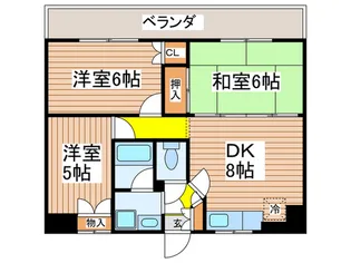 レべルエイト【4階】の間取り