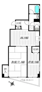 カーサマジカル船堀【6階】の間取り