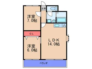 オークビレッジ【3階】の間取り