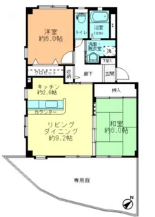 サンブライト【1階】の間取り