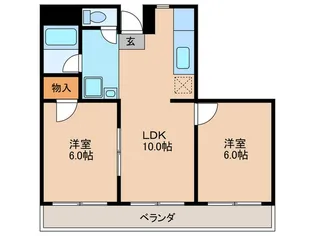 エステ-ト西山【3階】の間取り