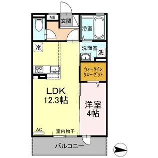 K レーヴ【2階】の間取り