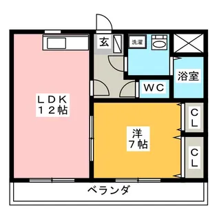 サンセールエスト【1階】の間取り