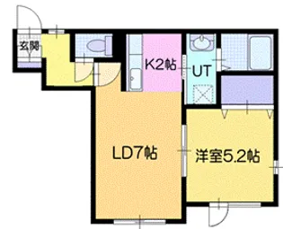 サフィール信濃【1階】の間取り
